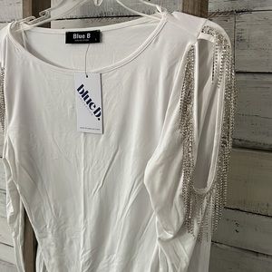 Rhinestone Bodysuit BNWT